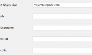 Thêm field vào Profile của User trong WordPress