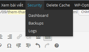 Thêm thành phần vào thanh menu Toolbar trên đỉnh trang admin trong WordPress