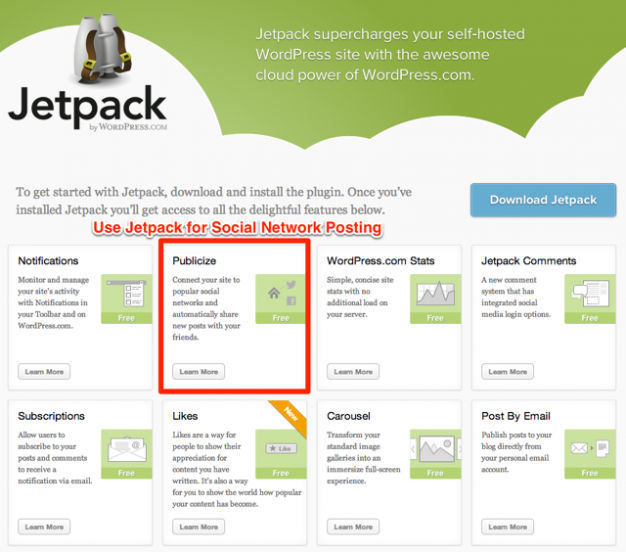 Jetpack Publicize