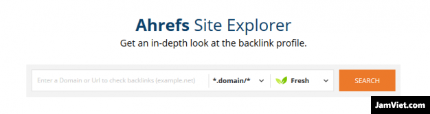 Công cụ kiểm tra backlink ahrefs