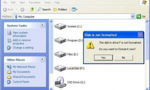 Khắc phục máy tính bắt format thẻ nhớ, USB